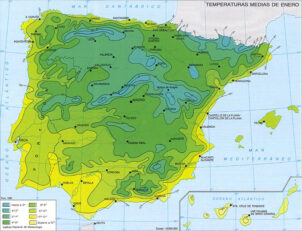 temperaturas medias en enero